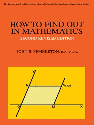 cover image of How to Find Out in Mathematics
